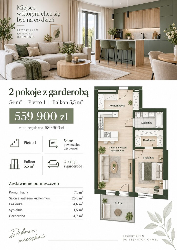 Mieszkanie Sprzedaż Szczecin Podjuchy 1