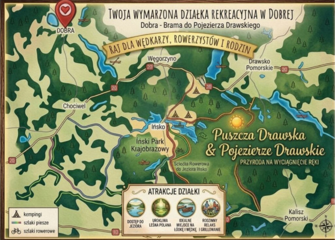Działka Sprzedaż Dobra 1